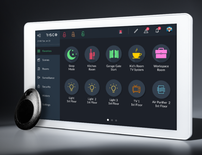 Tastiera RisControl: interfaccia utente e sicurezza